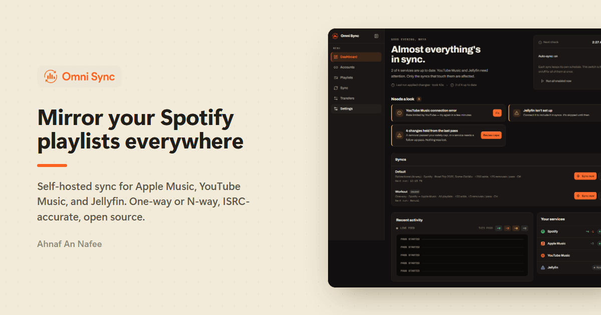 Omni Playlist Sync