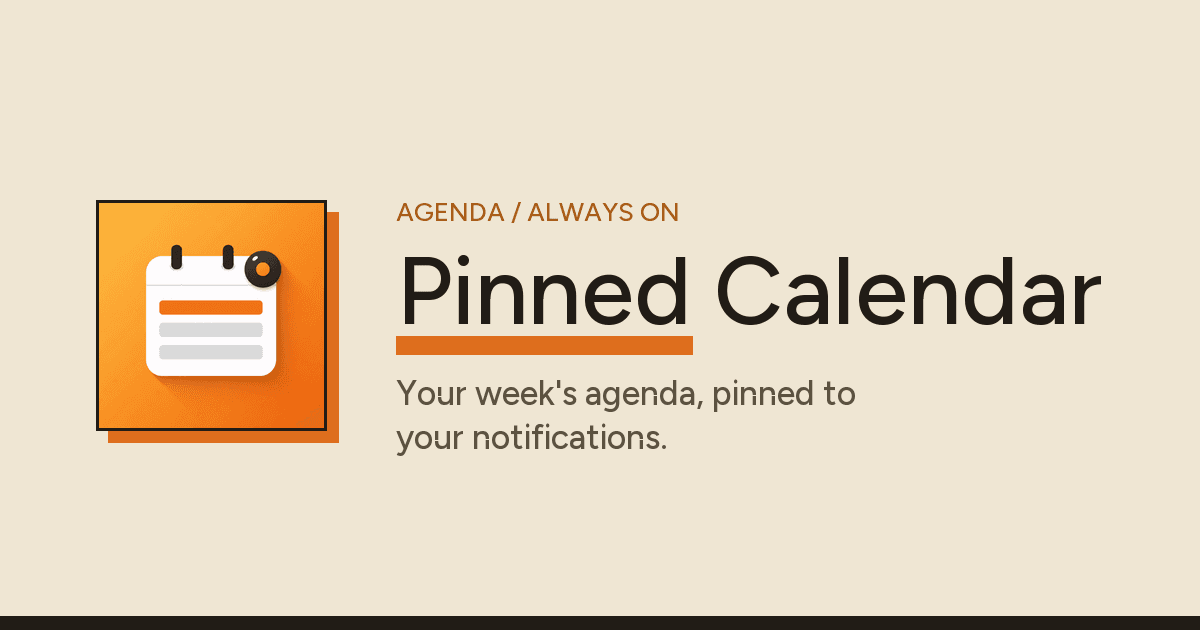 Pinned Calendar project cover
