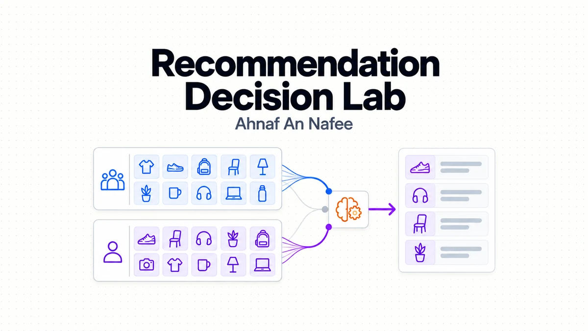 Recommendation Decision Lab: When Does Personalization Earn a Route?